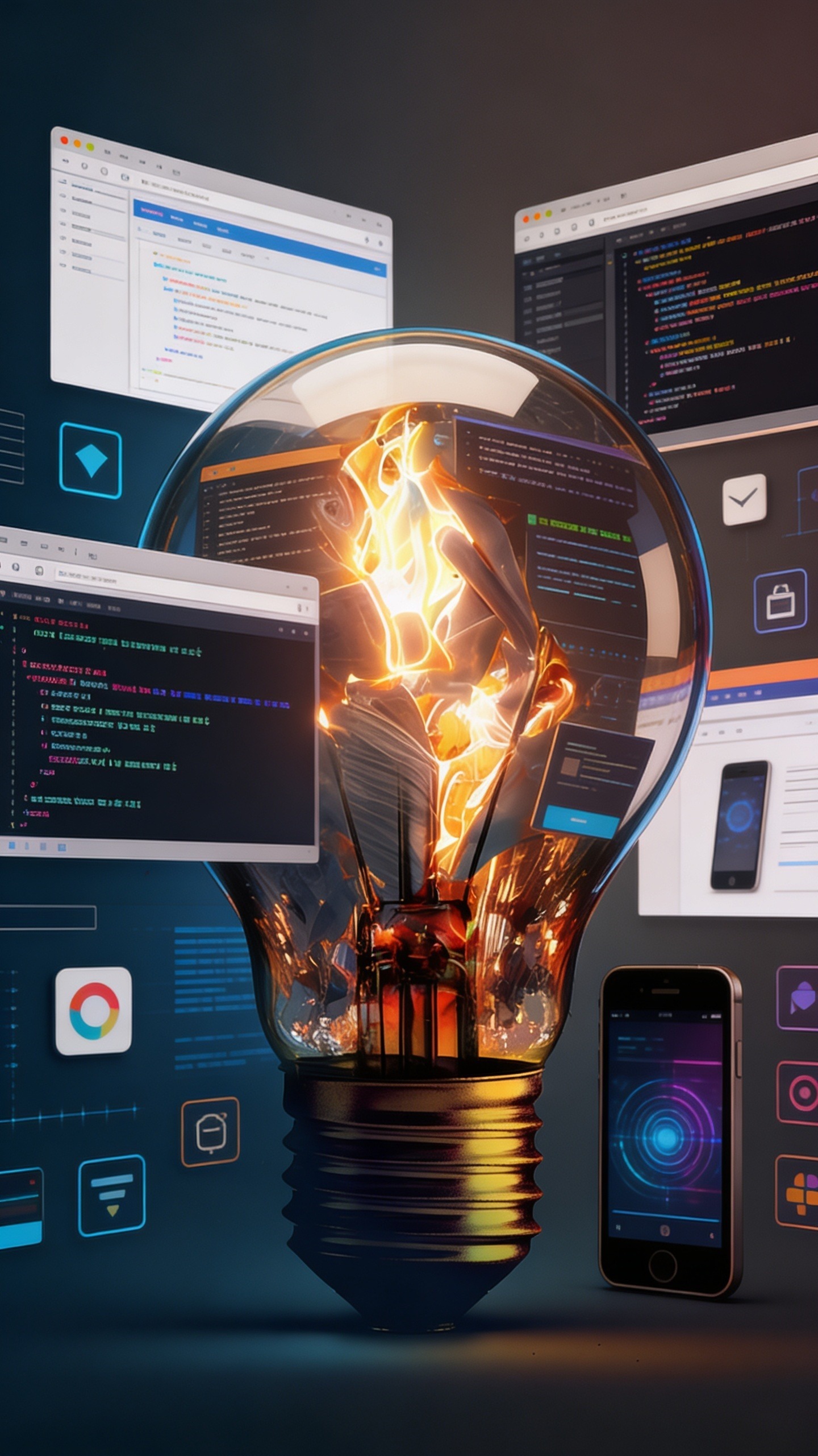 Web designer working on a website project